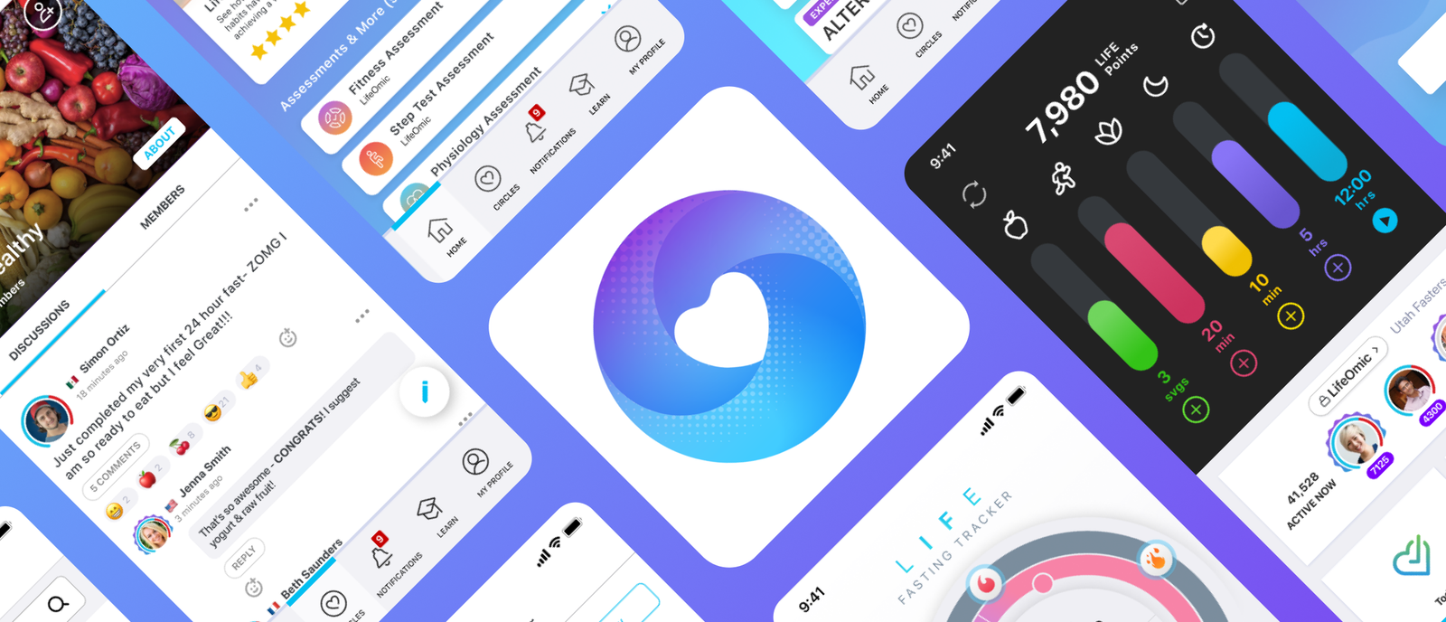 LifeOmic health tracking app case study preview